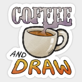 Coffee and Draw Sticker